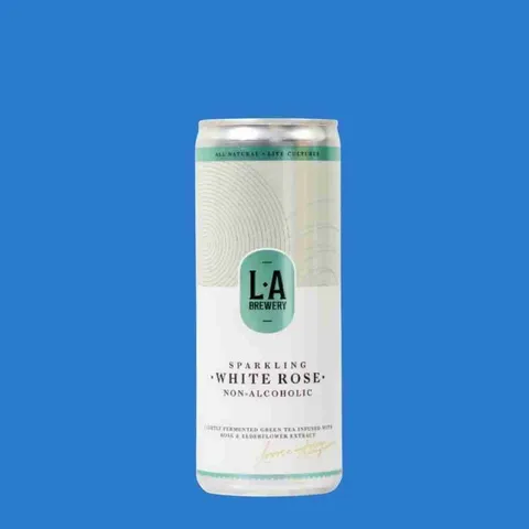 LA Brewery White Rose Sparkling Non-Alcoholic Drink (0.5% ABV) 250ml Can